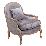 Кресло Ava Classical Armchair brown and grey velour варинант исполнения - 1 | Loft Concept в Воронеже