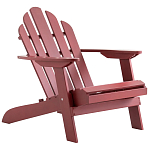 Уличное кресло из массива акации Adirondack Wooden Chair Red варинант исполнения - 1 | Loft Concept в Воронеже