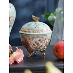 Шкатулка голубого цвета с цветочными орнаментами Blue Garden варинант исполнения - 3 | Loft Concept в Воронеже