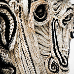 Арт-Объект из нитей Черно-Белый портрет Joana Schneider  варинант исполнения - 1 | Loft Concept в Воронеже