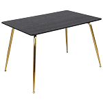 Обеденный стол на металлических ножках Casey Brass Dining Table варинант исполнения - 1 | Loft Concept в Воронеже