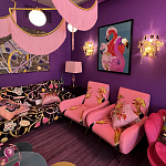 Картина Фламинго вышивка бисер Flamingo Beaded Wall Art варинант исполнения - 1 | Loft Concept в Воронеже