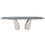 Стол обеденный раскладной со стеклянной столешницей Futuristic Table варинант исполнения - 2 | Loft Concept в Воронеже