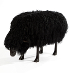 Банкетка Овечка черная Sheep Bench Black head down варинант исполнения - 2 | Loft Concept в Воронеже