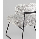 Кресло лаунж Kate букле серый варинант исполнения - 3 | Loft Concept в Воронеже