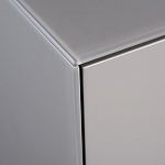 Тумба под телевизор со стеклянной столешницей и с выдвижными ящиками Minimalist Accent варинант исполнения - 4 | Loft Concept в Воронеже