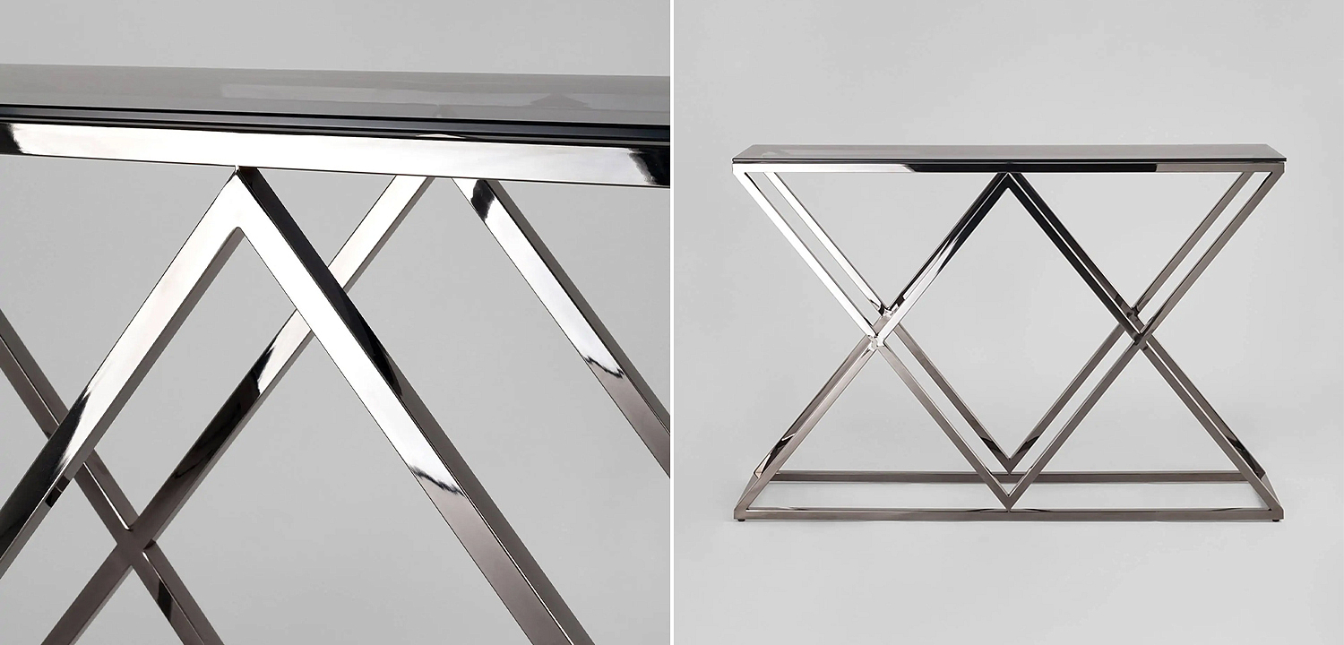 Консоль Geometry Rhombus Dark Chrome Консоль Geometry Rhombus Dark Chrome - Loft-Concept в Воронеже
