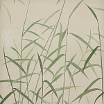 Обои ручная роспись Wild Grasses Special Colourway on Bleached Silver slub silk варинант исполнения - 2 | Loft Concept в Воронеже