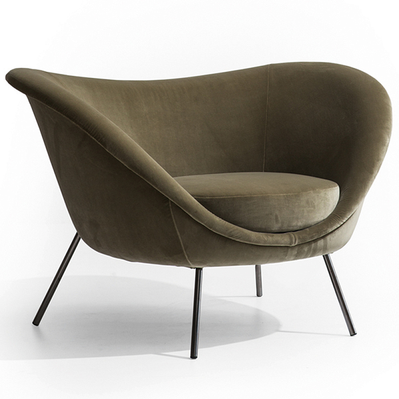 Дизайнерское кресло Gio Ponti D.154.2 Armchair Темно-оливковый Черный Дизайнерское кресло Gio Ponti D.154.2 Armchair Темно-оливковый Черный в Воронеже | Loft Concept