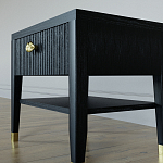 Прикроватная тумбочка с ящиком Elsa Dreams Black варинант исполнения - 3 | Loft Concept в Воронеже