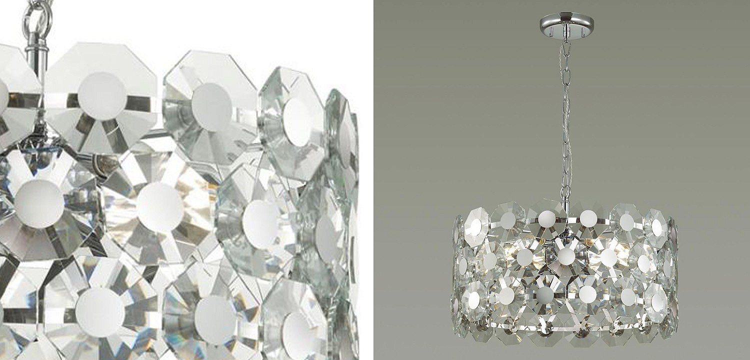Люстра Crystal Octagons Chrome Люстра Crystal Octagons Chrome - Loft-Concept в Воронеже