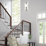 Бра с цилиндрическим тканевым абажуром белого цвета Feiss варинант исполнения - 2 | Loft Concept в Воронеже