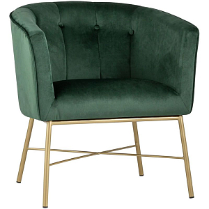 Кресло Mabel велюр цвет изумрудный