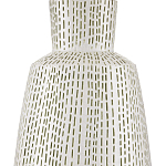 Настольная лампа с корпусом в форме вазы и белым абажуром Lots of Strokes варинант исполнения - 1 | Loft Concept в Воронеже