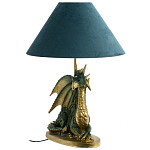Настольная лампа с абажуром Дракон Green Dragon Синий абажур варинант исполнения - 1 | Loft Concept в Воронеже
