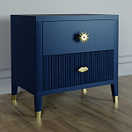 Тумба прикроватная с двумя ящиками Elsa Dreams Blue варинант исполнения - 1 | Loft Concept в Воронеже