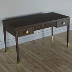 Письменный стол Elsa Dreams Walnut Шпон дерево с двумя ящиками варинант исполнения - 2 | Loft Concept в Воронеже