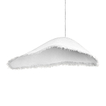 Подвесной светильник с асимметричным волнообразным абажуром и фактурной бахромой по краю Tactile Line варинант исполнения - 10 | Loft Concept в Воронеже
