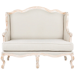 Диван двухместный из массива бука бежевый Solid Luxury варинант исполнения - 1 | Loft Concept в Воронеже