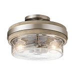 Потолочный светильник с прозрачным стеклянным плафоном с эффектом пузырьков Kichler варинант исполнения - 1 | Loft Concept в Воронеже