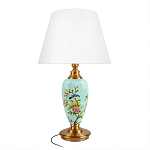 Настольная лампа голубая с изображением птиц Slip Away варинант исполнения - 1 | Loft Concept в Воронеже