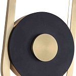 Бра с овальной рамойцвета латунь и черным кругом в центре Midnight Orbit варинант исполнения - 2 | Loft Concept в Воронеже