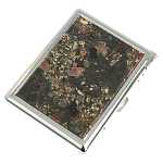 Портсигар на 10 сигарет с газовой зажигалкой из натурального камня Эвдиалит Stone Cigarettes Cases варинант исполнения - 1 | Loft Concept в Воронеже