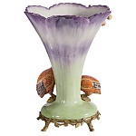 Ваза с цесарками из фарфора с бронзовыми элементами Garden of Eden варинант исполнения - 2 | Loft Concept в Воронеже