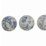  Набор керамических шаров с синей росписью Oriental Blue & White Ornament Vases варинант исполнения - 3 | Loft Concept в Воронеже