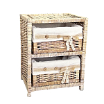 Стеллаж для детской с плетенным выдвижными корзинами Bow варинант исполнения - 2 | Loft Concept в Воронеже