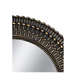 Зеркало круглое с текстурированным дизайном рамы Helios варинант исполнения - 4 | Loft Concept в Воронеже