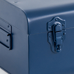 Металлический сундук Metal Dark Blue варинант исполнения - 4 | Loft Concept в Воронеже