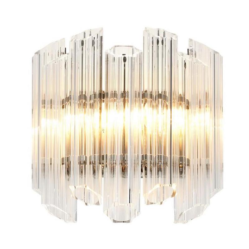 Бра Wall Lamp Vittoria Clear Никель Прозрачное Стекло Бра Wall Lamp Vittoria Clear Никель Прозрачное Стекло в Воронеже | Loft Concept