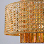 Подвесной светильник с абажуром из плтеного бамбука Light Inside the Cell варинант исполнения - 4 | Loft Concept в Воронеже