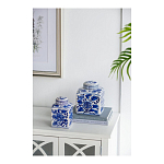 Ваза с крышкой в китайском стиле Oriental Blue & White Ornament Vases варинант исполнения - 4 | Loft Concept в Воронеже