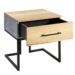 Тумба прикроватная с ящиком в стиле лофт Urban Style Space 2 варинант исполнения - 4 | Loft Concept в Воронеже