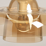 Подвесной светильник с двухъярусным плафоном цвета янтарь Honey Layer варинант исполнения - 8 | Loft Concept в Воронеже