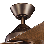 Потолочный вентилятор с тремя угловатыми лопастями Kichler варинант исполнения - 2 | Loft Concept в Воронеже