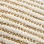 Чехол на подушку горчичного цвета с бахромой и объемным узором Ethnic mix варинант исполнения - 2 | Loft Concept в Воронеже