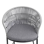 Стул барный с декоративным плетением на спинке и подлокотниках Chair Weave варинант исполнения - 5 | Loft Concept в Воронеже
