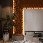 Гипсовая 3D Панель M-43 варинант исполнения - 1 | Loft Concept в Воронеже