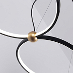 Люстра подвесная светодиодная черный металл Ring Horizontal варинант исполнения - 14 | Loft Concept в Воронеже