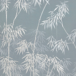 Обои ручная роспись Distant Bamboo Special Colourway on Azure Cobalt painted Xuan paper варинант исполнения - 2 | Loft Concept в Воронеже