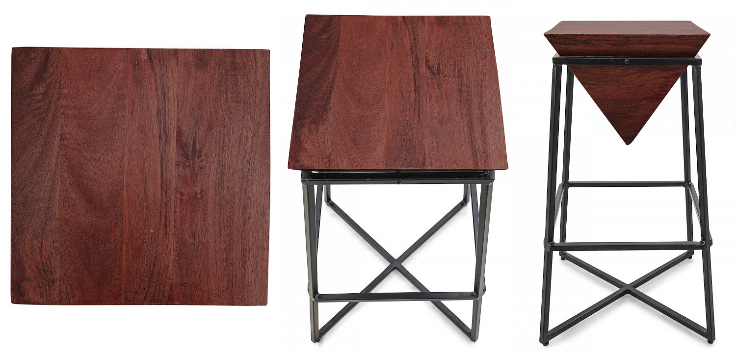 Приставной стол Inverted Pyramid Side Table dark Приставной стол Inverted Pyramid Side Table dark - Loft-Concept в Воронеже