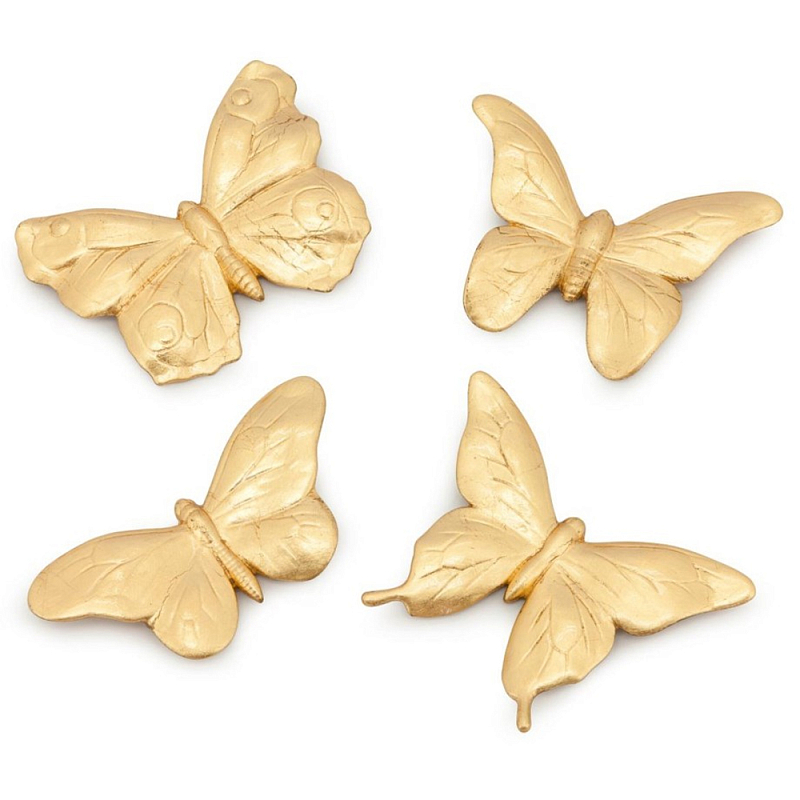 Аксессуар Set Butterfly Big Золотой Белый Аксессуар Set Butterfly Big Золотой Белый в Воронеже | Loft Concept