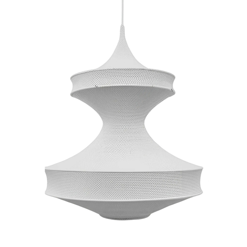 Подвесной вязаный белый светильник «Моника» Белый в Воронеже | Loft Concept 