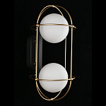 Бра настенное с 2 белыми плафонами Karina варинант исполнения - 3 | Loft Concept в Воронеже