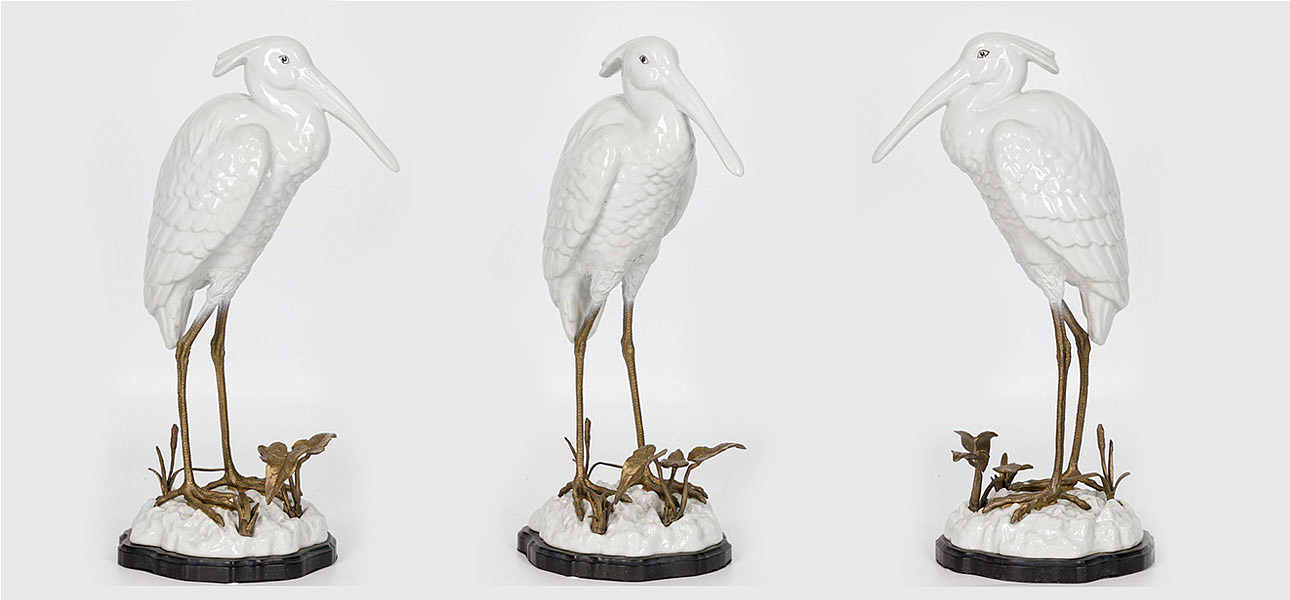 Статуэтка фарфоровая Цапля White heron Статуэтка фарфоровая Цапля White heron - Loft-Concept в Воронеже