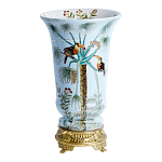 Ваза из фарфора с бронзовыми элементами Tropical Garden варинант исполнения - 1 | Loft Concept в Воронеже