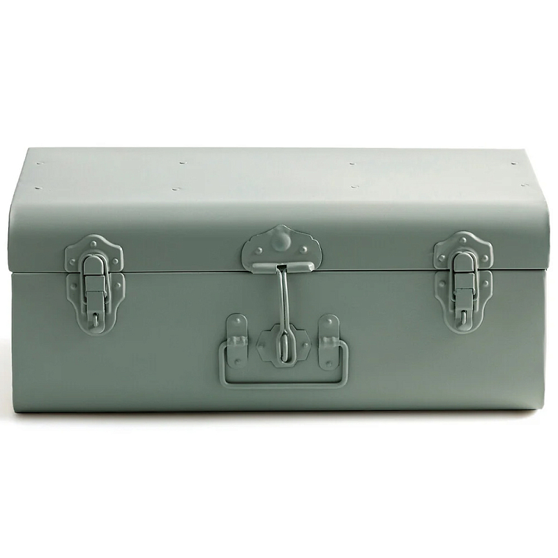 Металлический сундук Metal Chest Green Зеленый шалфей Металлический сундук Metal Chest Green Зеленый шалфей в Воронеже | Loft Concept